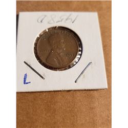 1958 D Wheat Penny Great Detail