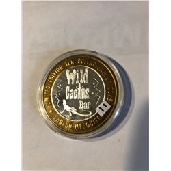 Silver Strike $10 Casino Coin .999 Fine Silver Limited Edition RANCHO MESQUITE *WILD CACTUS BAR* Mes