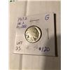 Extremely Rare Key Date 1913 D Variety 2 Buffalo Nickel  acid wash