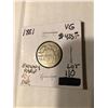 Image 1 : Extremely Rare Key Date 1881 Shield Nickel Very Good Grade