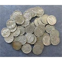 Bag of 5 BUFFALO NICKELS Assorted Dates 