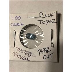 Beautiful 1.00 BLUE TOPAZ Gemstone Tested Natural Authentic