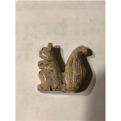 Beautiful Handcarved Gemstone SQUIRREL Soapstone 22 grams