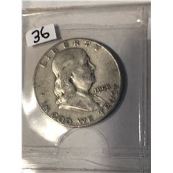 1953 D Silver Franklin Half Dollar Nice US Silver Coin