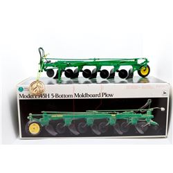 John Deere F145H 5 bottom moldboard plow Precision Classics Ertl 1:16 Has Box