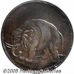 (1694) TOKEN London Elephant Token, Thick Planche