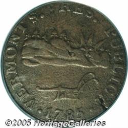 1785 COPPER Vermont Copper, VERMONTS XF40 PCGS. R