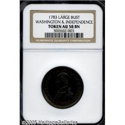 1783 1C Washington & Independence Cent, Large Mil