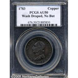 1783 1C Washington & Independence Cent, Draped Bu