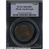 Image 1 : 1791 1C Washington Small Eagle Cent MS63 Brown PC