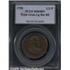 Image 1 : 1795 1/2P Washington Grate Halfpenny, Large Butto
