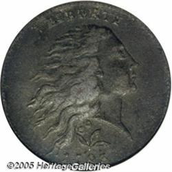 1793 1C Wreath Cent--Vine and Bars--Corroded--ANA