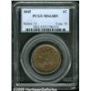 Image 1 : 1845 1C MS63 Brown PCGS. N-12, R-3. The design el