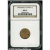 Image 3 : 1858 1C Small Letters MS65 NGC. Bright luster wit
