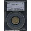 Image 1 : 1859 1C MS64 PCGS. Warm golden-tan patina rolls o