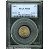 Image 1 : 1861 1C MS64 PCGS. An intricately struck and full