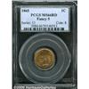Image 1 : 1865 1C Fancy 5 MS66 Red PCGS. The present Gem is