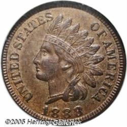 1888/887 1C AU58 NGC. Ex: Richmond Collection. FS