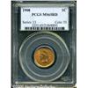 Image 1 : 1908 1C MS65 Red PCGS. A lustrous Gem with rich p