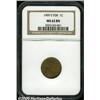 Image 1 : 1909-S VDB 1C MS62 Brown NGC. A meticulously stru