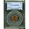 Image 1 : 1913-D 1C MS64 Red PCGS. Soft luster underlays or