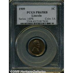 1909 1C PR65 Red and Brown PCGS. Exuberantly tone