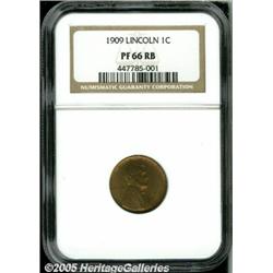 1909 1C PR66 Red and Brown NGC. Golden-tan surfac