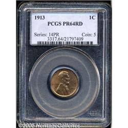 1913 1C PR64 Red PCGS. An exquisitely struck and 