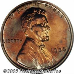 1936 1C Type Two--Brilliant Finish PR65 Red NGC. 