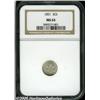 Image 1 : 1851 3CS MS65 NGC. Pleasing luster beckons from t