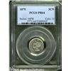 Image 1 : 1875 3CN PR64 PCGS. Exquisitely struck, with nick