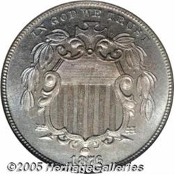 1876 5C PR67 NGC. The vast majority of extant pro