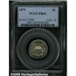 1879 5C PR65 PCGS. The carefully preserved surfac
