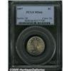 Image 3 : 1897 5C MS66 PCGS. A flashy, lustrous Gem with an