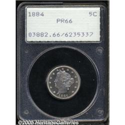 1884 5C PR66 PCGS. FS-13.8. The 1 in the date is 