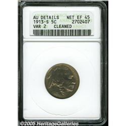 1913-S 5C Type Two--Cleaned--ANACS. AU Details. N