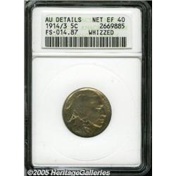 1914/3 5C --Whizzed--ANACS. AU Details, Net XF40.