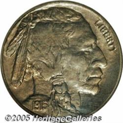 1915-S 5C MS66 NGC. This Buffalo nickel issue is 