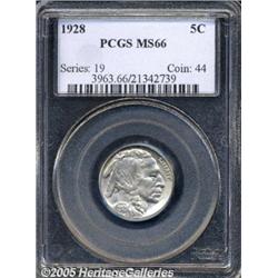 1928 5C MS66 PCGS. This satiny gunmetal-gray prem