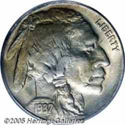 1937-D 5C Three-Legged MS66 PCGS. The Three-Legge