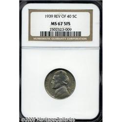 1939 5C Reverse of 1940 MS67 Five Full Steps NGC.