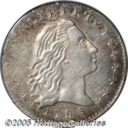 1795 H10C AU50 PCGS. V-4, LM-10, R.3. This variet