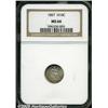 Image 1 : 1857 H10C MS66 NGC. Lustrous surfaces reveal touc