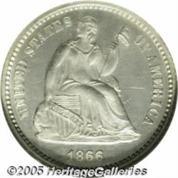 1866 H10C MS65 NGC. Here is a coin which is stark