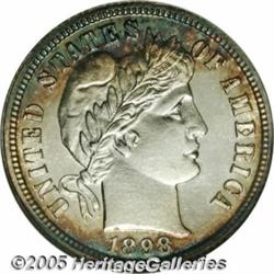 1898 10C PR67 Cameo NGC. Although not a particula