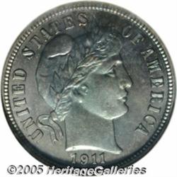 1911 10C PR67 NGC. Only 656 proofs were struck of