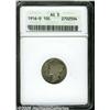 Image 1 : 1916-D 10C AG3 ANACS. Natural silvery-gray color 