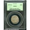 Image 1 : 1875-S 20C MS62 PCGS. An original and satiny dove