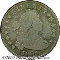 1804 25C --Scratched, Cleaned--ANACS. VG Details,