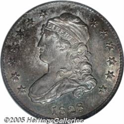 1828 25C MS65 NGC. B-1a, R.1.Toned with mottled d